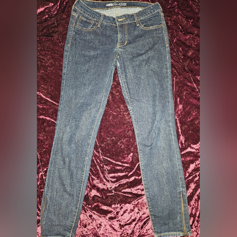 Old Navy Rockstar Blue Skinny Jeans Size 8